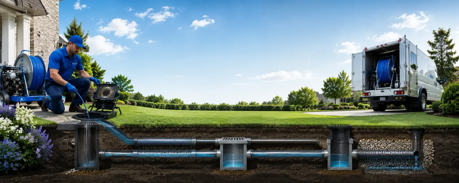 Outdoor drain cleaning information for University City, MO